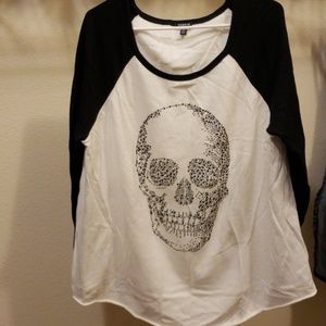Skull long sleeve sweater type